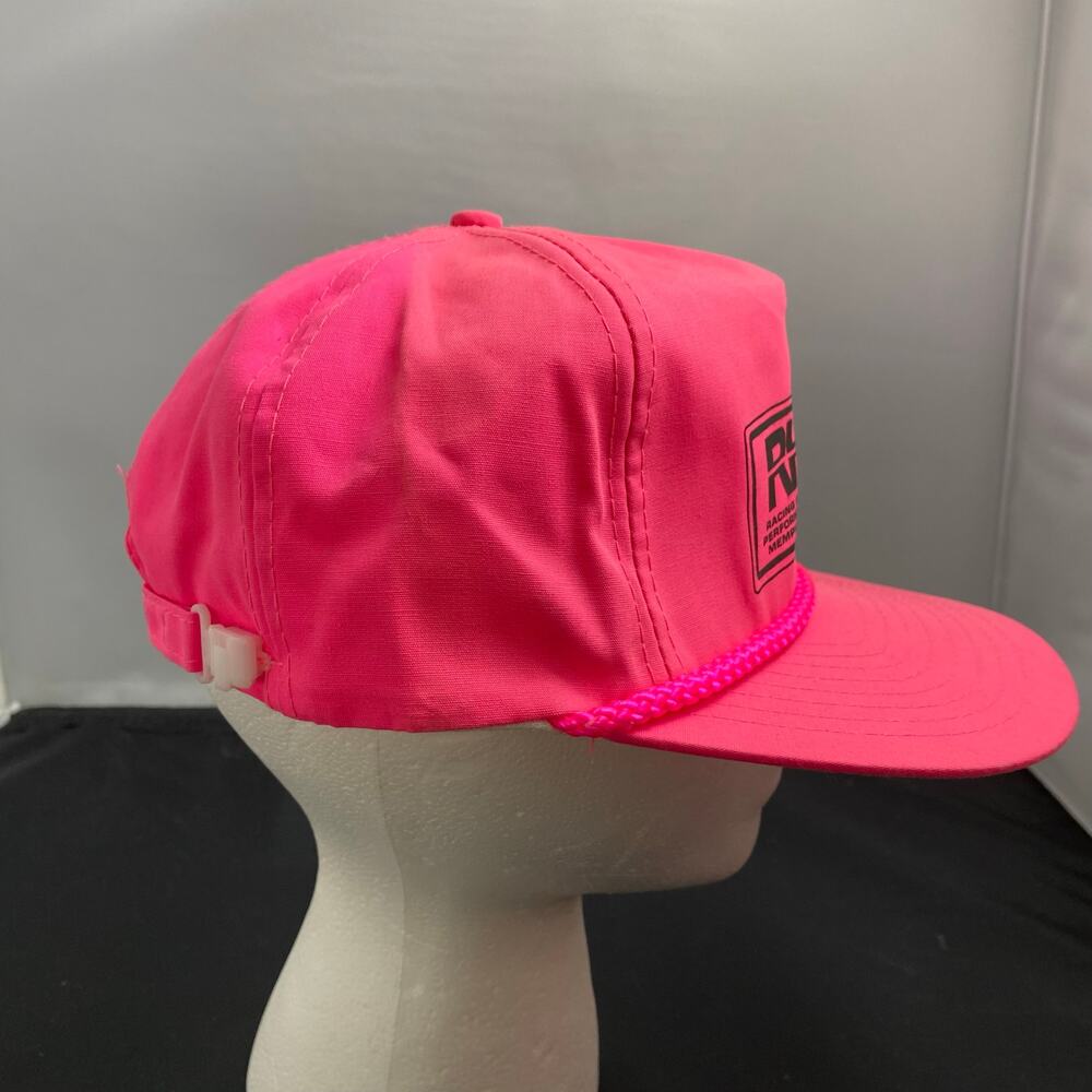 Vintage RHS Racing Head Service Rope Hat Memphis TN Performance Engines Pink - Picture 2 of 7
